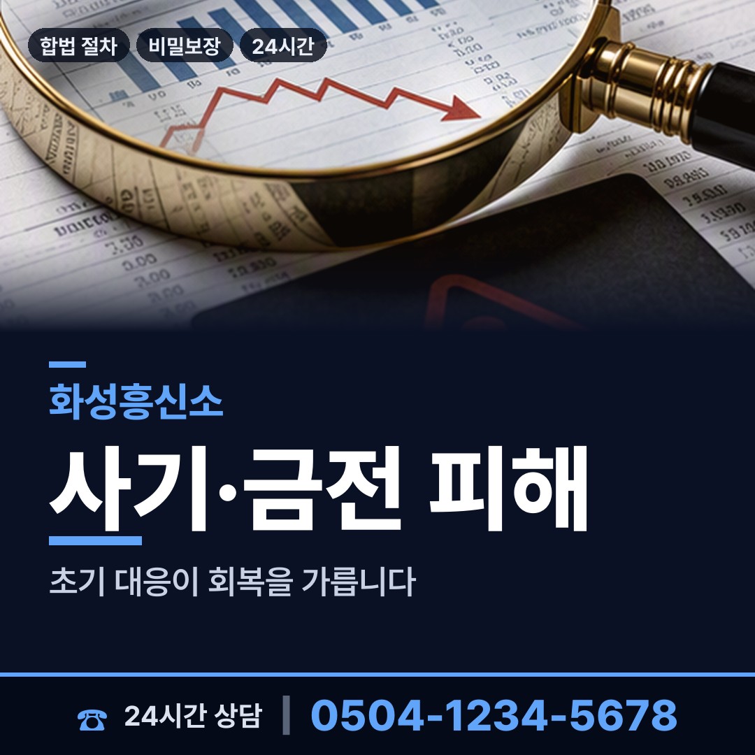 화성 동탄3동 사기범찾기 상담 안내